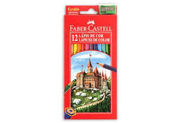 CAJA DE LAPICES FABER CASTELL 12 COLORES LARGOS