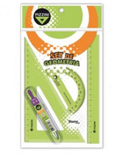 SET DE GEOMETRIA PIZZINI 4214 4 PIEZAS