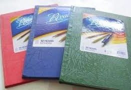 CUADERNOS RIVADAVIA TAPA DURA FORRADO 98 HS ROJO