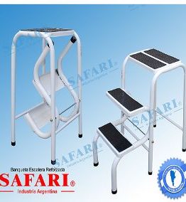 ESCALERA BANQUETA SAFARI 3 ESCALONES
