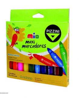 JUEGO DE MARCADORES MIO PIZZINI X 10 COLORES GRUES