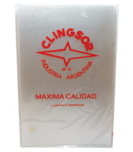 CARPETAS CLINGSOR SIN VAINA CARTA CRISTAL 105C