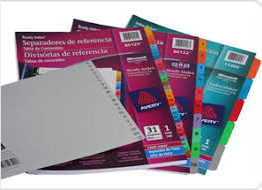 SEPARADORES AVERY 11133 CARTA 1/8