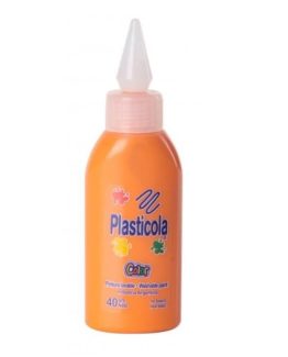 PEGAMENTO PLASTICOLA DE 40 CC. COLOR NARANJA