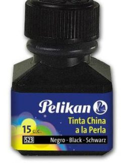 TINTA PELIKAN 523 CHINA 15 C.C. NEGRA