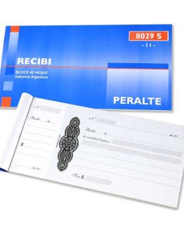 TALONARIOS PERALTE RECIBI 8029-S-11