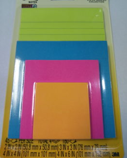 TAQUITOS POST-IT MODELO 4622 PACK RIO MIX X 4 PASTEL