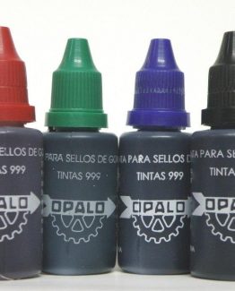TINTA OPALO 999 PARA SELLOS DE GOMA 25 C.C. NEGRO