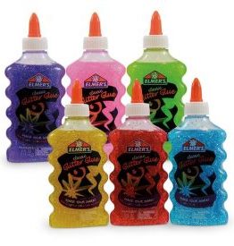 PEGAMENTO ELMERS GLITTER CON BRILLO AMARILLO