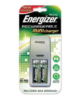 CARGADOR DE PILAS ENERGIZER MINI AA/AAA CON 2 PILAS AA