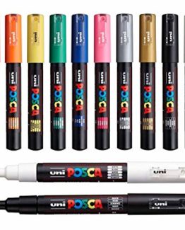MARCADOR POSCA UNI PC-1M 0.7-1.0 MM GRIS