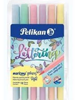 JUEGO DE MARCADORES PELIKAN PASTEL PINCEL X 12